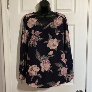 NWT Papermoon Ophelia Open Back Detail Long Sleeve Floral Blouse Sz L-StitchFix